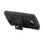 Wholesale LG F60 Armor Shell Holster Combo Belt Clip (Black)